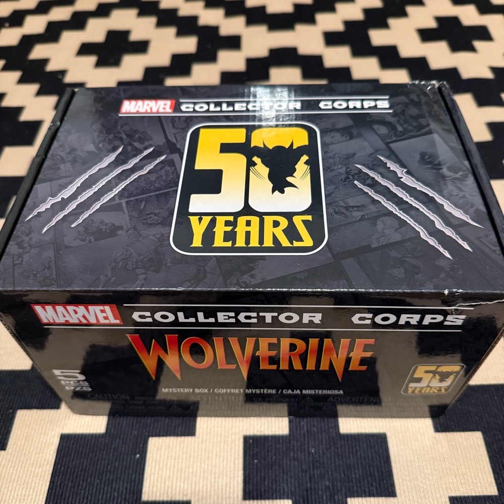 Marvel x Funko Wolverine 50 Years Collector Corps Box - Tshirt Size Small - 5pcs
